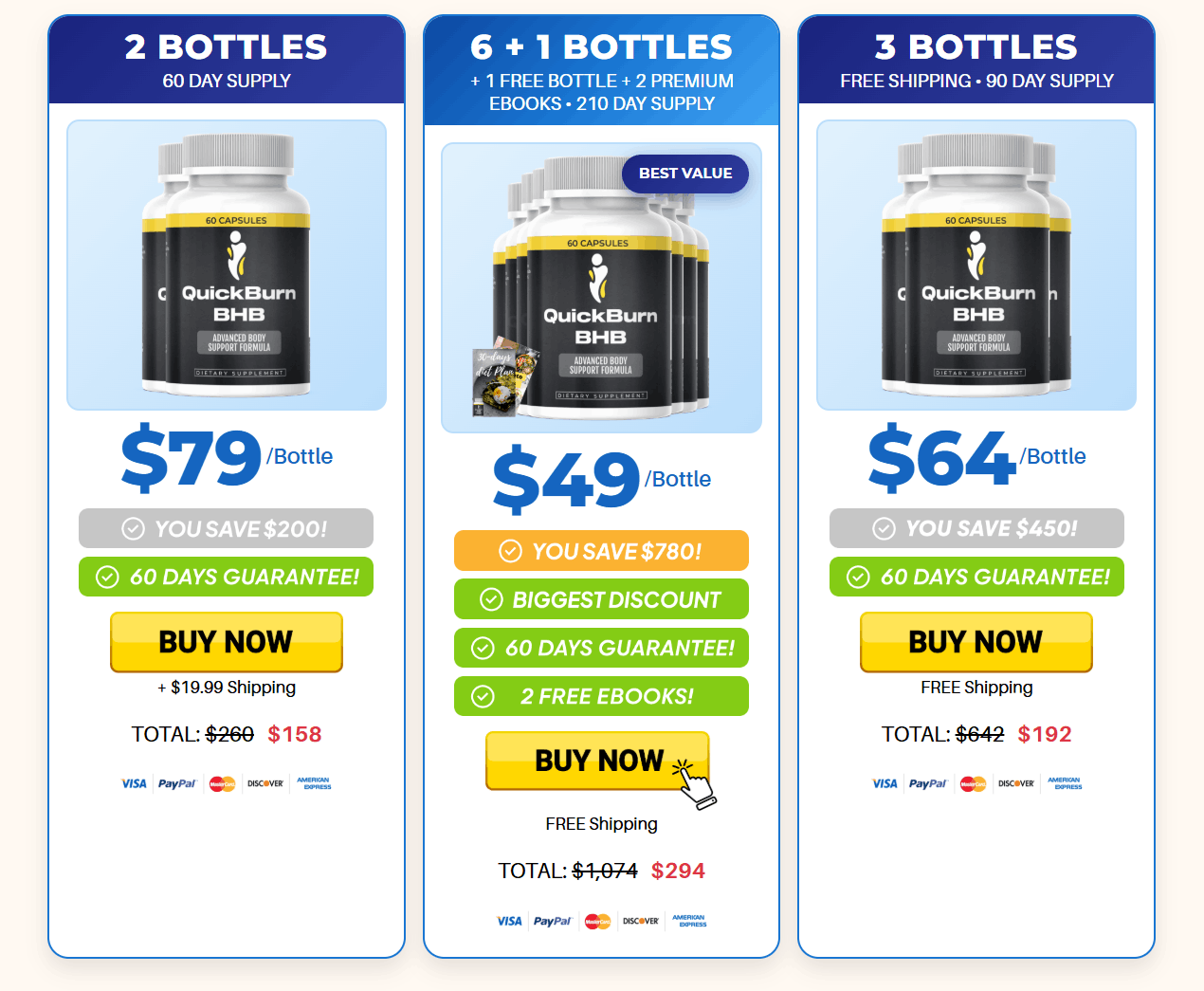 QuickBurn BHB discount